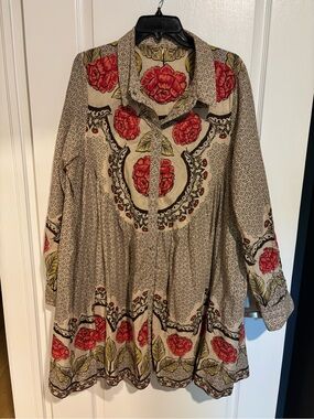 Free People Rose Print Dress